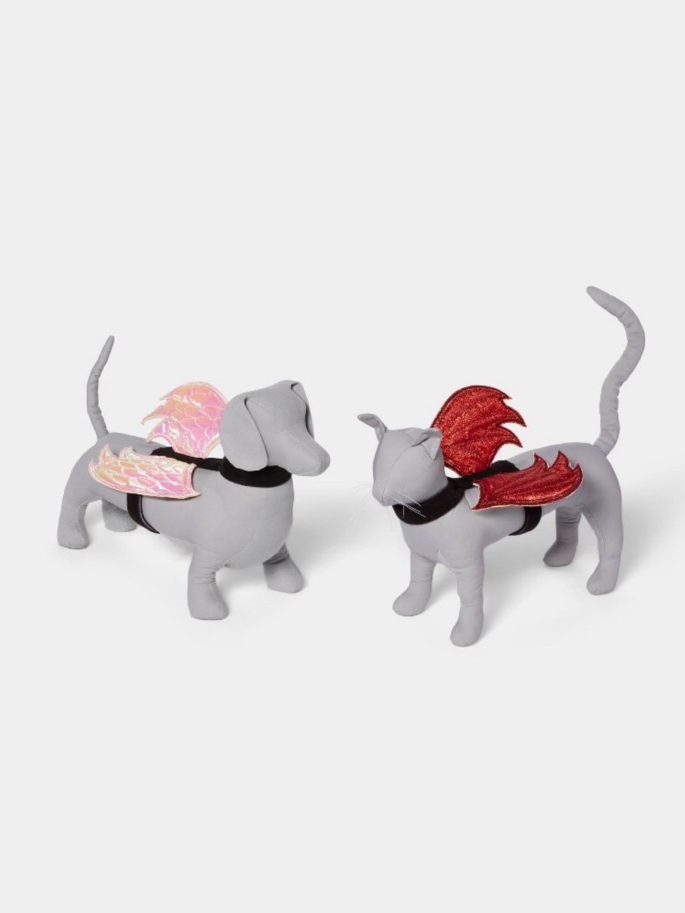 Halloween Dog or Cat Costume Reversible Red Devil or Angel Wings - XXS/S 🎃👻💀